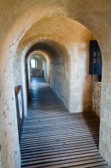 Mural passage leading to minstrel gallery