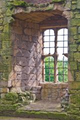Medieval tower window