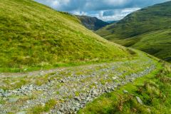 The mountain road near Greenside Mine