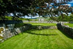 Hermitage Castle foundation walls