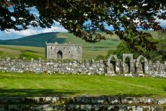 Hermitage Castle from the ruined chapel