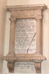 Richard Snelgrove memorial, 1680