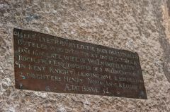 Memorial brass to Elizabeth Boteler (d. 1615)