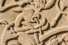 Pictish beast carving