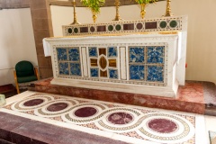 The high altar and mosaic floor