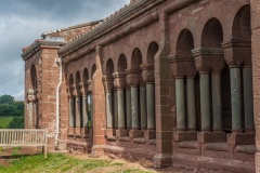 Exterior view of the north colonnade