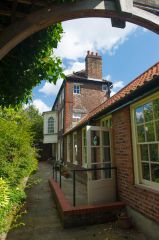 The main visitor entrance