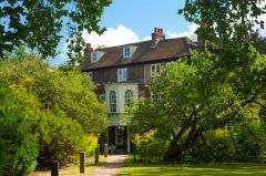 The gardens and house