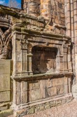Memorial against the south wall