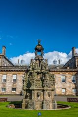 The forecourt fountain