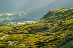 Looking west to Gatesgarth from the Pass summit