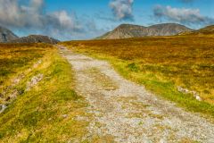The path to Honister slate quarries