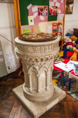 The Romanesque style font