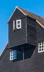 The grain hoist gable extension