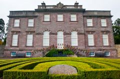 The rear of the house