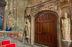 Howden Minster, Ornate Perpendicular Gothic doorway