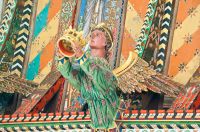 Huntingfield, St Mary's Church, Painted angel 3