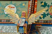 Huntingfield, St Mary's Church, Painted angel 4