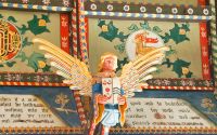 Huntingfield, St Mary's Church, Painted angel 5