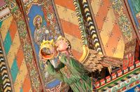 Huntingfield, St Mary's Church, Painted angel 7