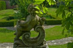 A neo-classical statue in the garden