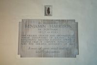 Ightham, St Peter, Benjamin Harrison memorial tablet