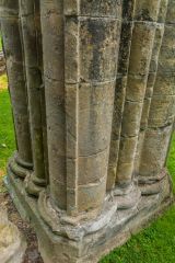 Clustered columns in the priory church