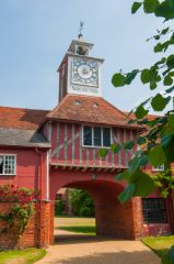 Another view of the gatehouse and clock