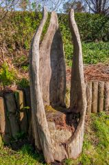 An unusual garden seat