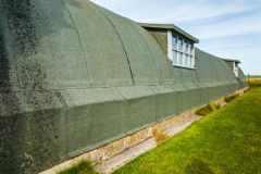 The chapel exterior wall