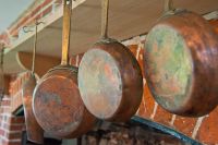 Pots and pans in the kitchen