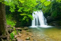 Waterfall and pool