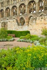 Restored cloister gardens