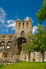 The restored church tower