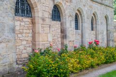 Inside the castle walls