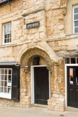 Jews House, The Romanesque entrance facing onto Steep Hill