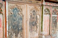 Barnardiston family pew detail