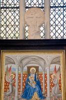 Kedington, St Peter & St Paul's Church, East window & Saxon cross