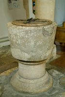 Kelmscott, St George's Church, 13th century font
