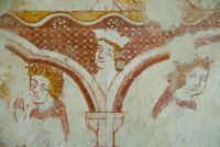 Kelmscott, St George's Church, Crowned figure wall painting