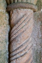 Norman column, south doorway