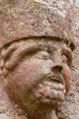 Grotesque head, church exterior