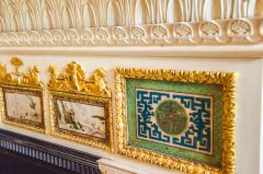 Fireplace detail in the Music Room