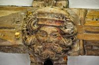 Kersey, St Mary's Church, King roof boss