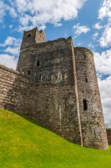 The gatehouse and castle wall