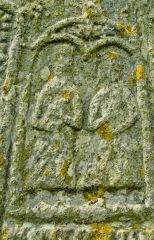 Figures of Thomas and Patrick Beaton on the cross shaft