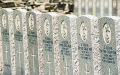 British sailors' graves in the military cemetery