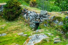 The dun entrance from atop the wall