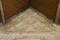 Carving above south doorway