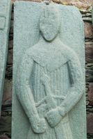 Kilmory Knap Chapel, Medieval grave slab effigy 2